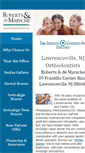 Mobile Screenshot of lawrencevilleorthodontists.com