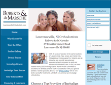 Tablet Screenshot of lawrencevilleorthodontists.com